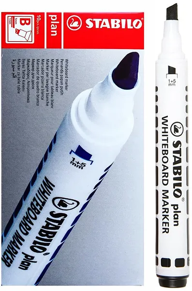 Marcador para Pizarra Stabilo Plan, Negro