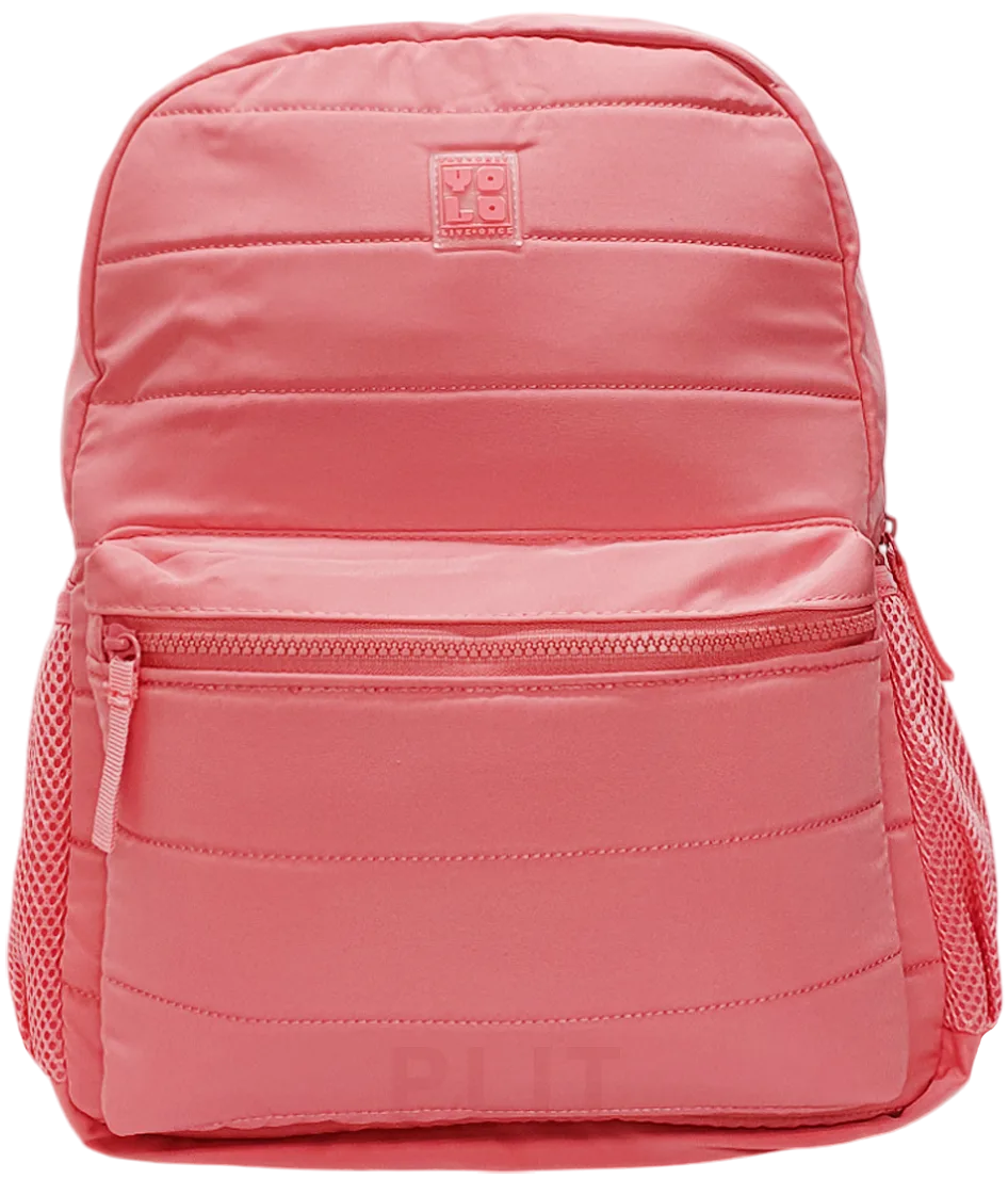 Mochila YOLO 17" Rosado Pastel