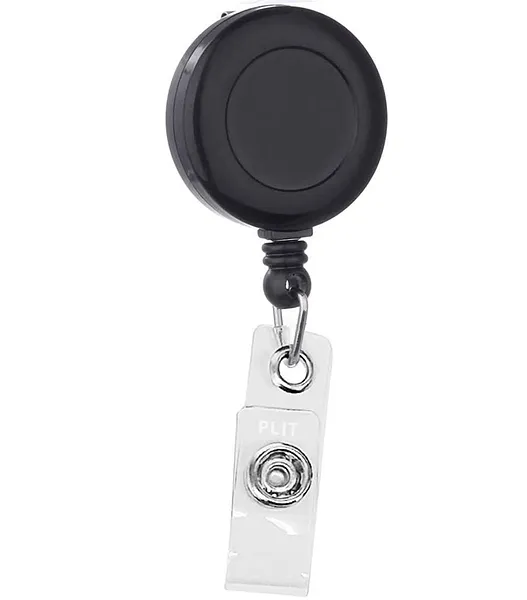 Cordon tipo YOYO Extendible para Porta Carnet, Negro