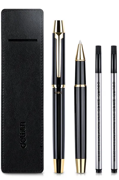 Bolígrafo Ejecutivo Roller Pen 0.5 mm, Negro - Deli S158