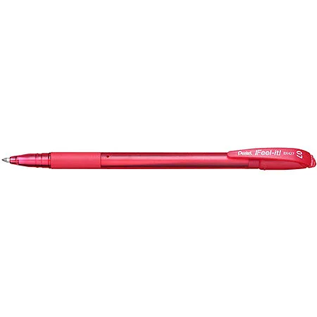 Bolígrafo Rojo Pentel Feel It, Punta 0.7 mm