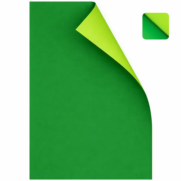 Cartulina Reversible Doble Cara Verde Oscuro y Verde Limón - Irasa IR-50405
