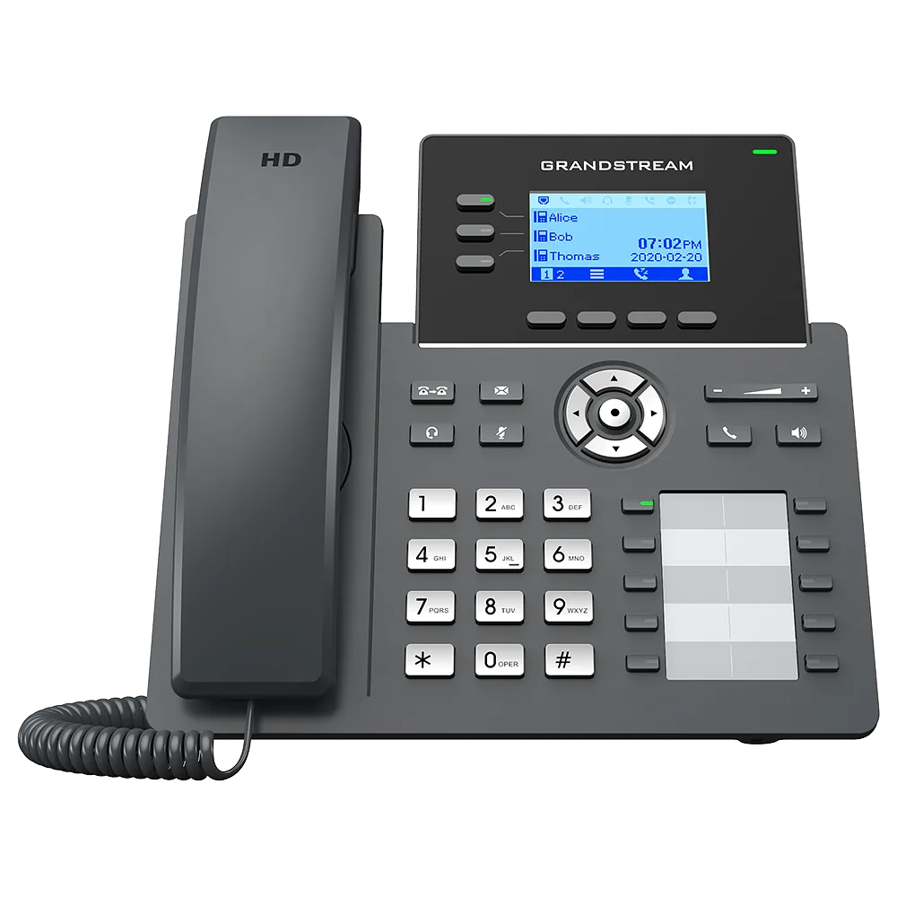 Teléfono IP Grandstream GRP2604P, 3 Líneas, 6 Cuentas SIP, Gestión GDMS