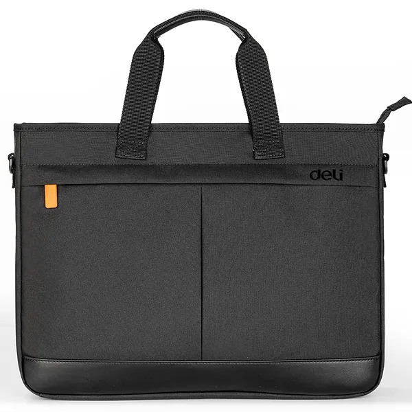 Bulto Estilo Cartera para Laptop 15.6" con Correa y Asa, Negra