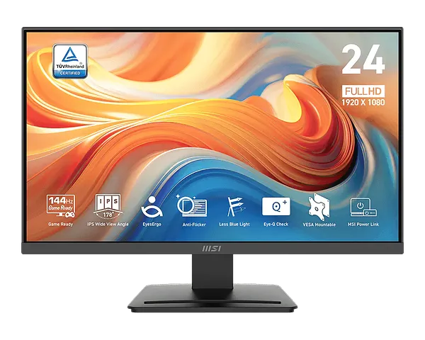 Monitor MSI PRO MP243L E14 de 23.8” FHD , 144Hz IPS