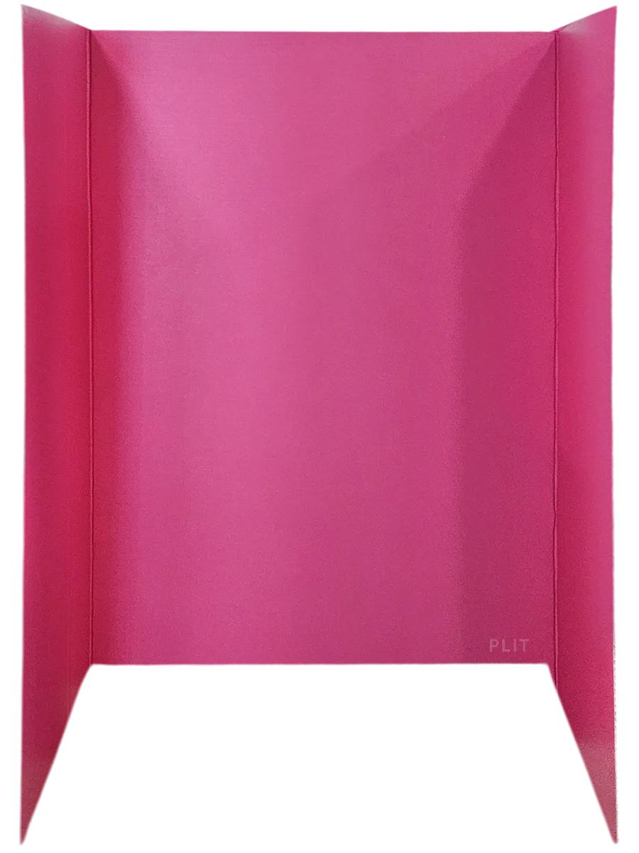 Tablero Plegable Tri-Fold 48" x 36" para Presentaciones, Rojo