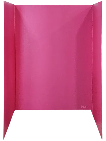Tablero Plegable Tri-Fold 48" x 36" para Presentaciones, Rojo