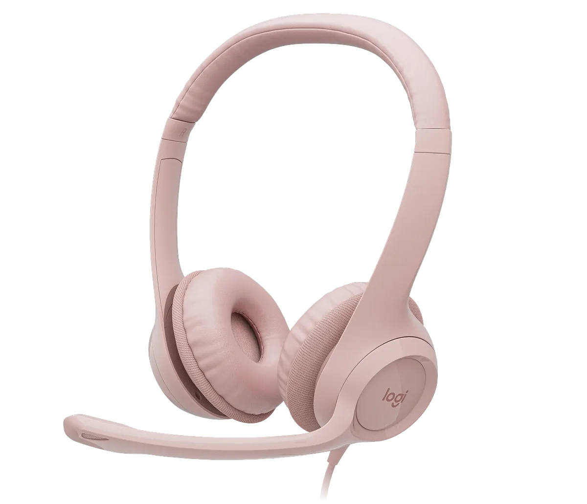 Audífonos Headset USB Logitech H390, Rosado