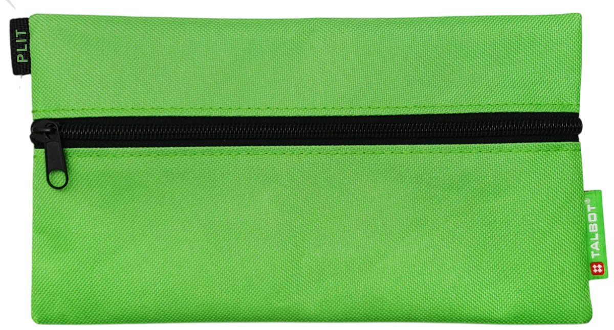Estuche Cartuchera Portalápices Escolar Talbot, Verde