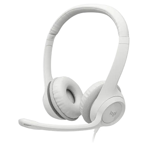Audífonos Headset USB Logitech H390, Blanco