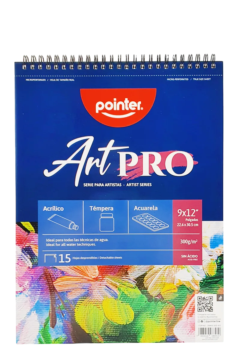 Libreta de Dibujo Art Pro 9" x 12", 15 Hojas