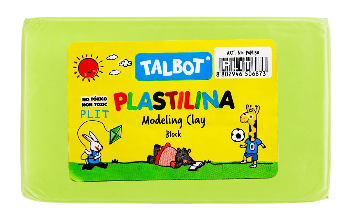 Masilla Plastilina Talbot Amarillo Neón 150 gr