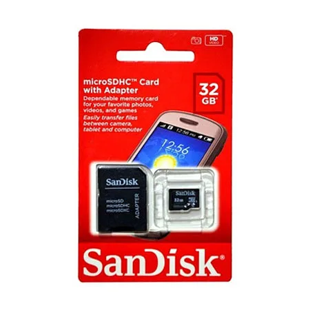 Memoria SanDisk MicroSDHC de 32GB