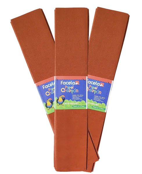 Papel Crepé Marrón, 150 cm - 10 pcs