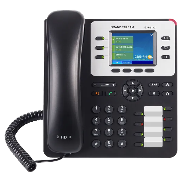 Teléfono IP Empresarial Grandstream GXP2130 v2, 3 Líneas, 3 Cuentas SIP, PoE, Bluetooth, Audio HD