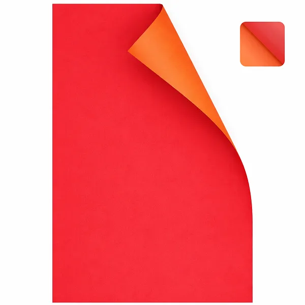 Cartulina Reversible Doble Cara Rojo y Naranja - Irasa IR-50402