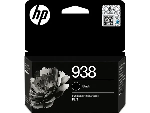 Original: Cartucho HP 938 (4S6X8PL), Negro para Impresora Officejet Wide Format MFP 9730