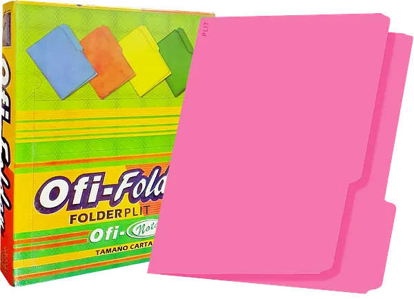 Folders Rosado Fucsia 8.5" x11", 100 pcs - Ofi-Nota 255534