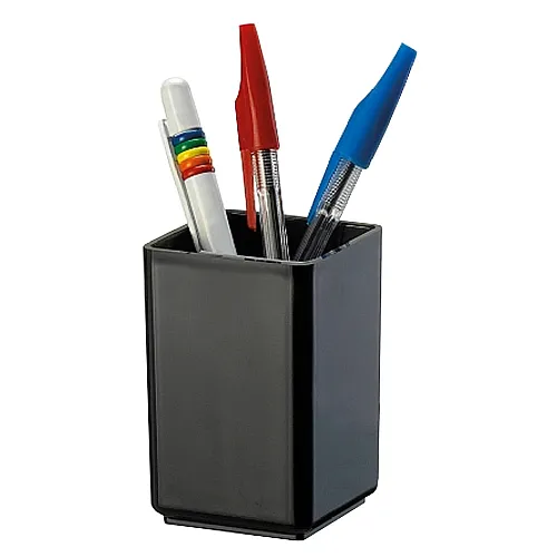 Porta Lapiz Cuadrado T/Vaso Neg Acrimet