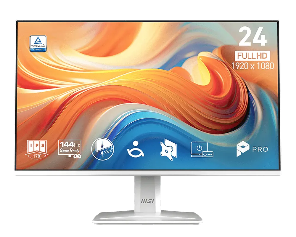 Monitor MSI PRO MP243W E14 de 23.8” FHD 144Hz IPS + Bocina Integrada