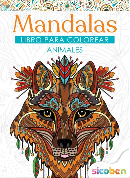 Libro de Mandalas para Colorear Dibujos de Animales - Sicoben 379318
