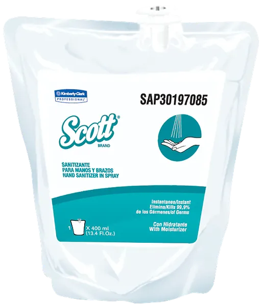  Spray Desinfectante de Manos Sanitizante Scott Hand Sanitizer Spray, 400 Ml