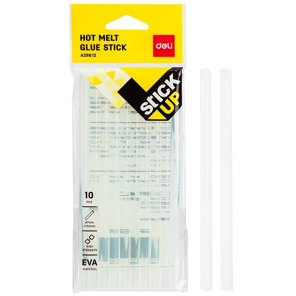 Barra de Silicón Fina, 10 pcs - Deli Stick Up A29812