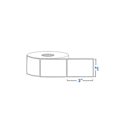 Rollo de Etiquetas 3"x 2", 630 pcs - Grado: B