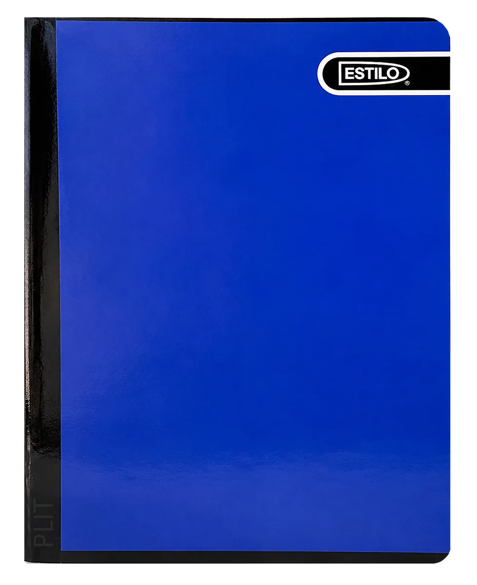 Cuaderno Cosido Estilo Azul, 200 páginas