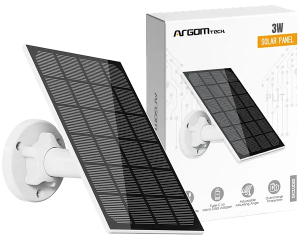Panel Solar 3W Portable USB-C Argom ARG-SV-8001WT 