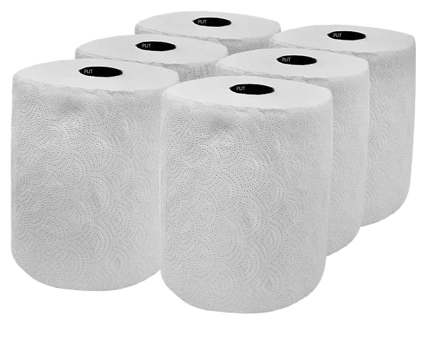 Rollo de Papel Toalla Institucional PRECORTADO 250 Pies, 6 pcs