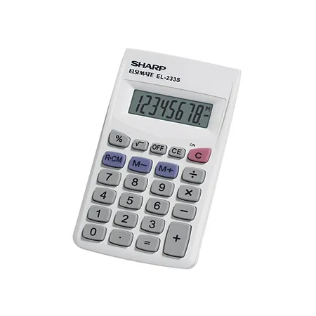 Calculadora para Bolsillo, 8 Dígitos - Sharp EL-233SB