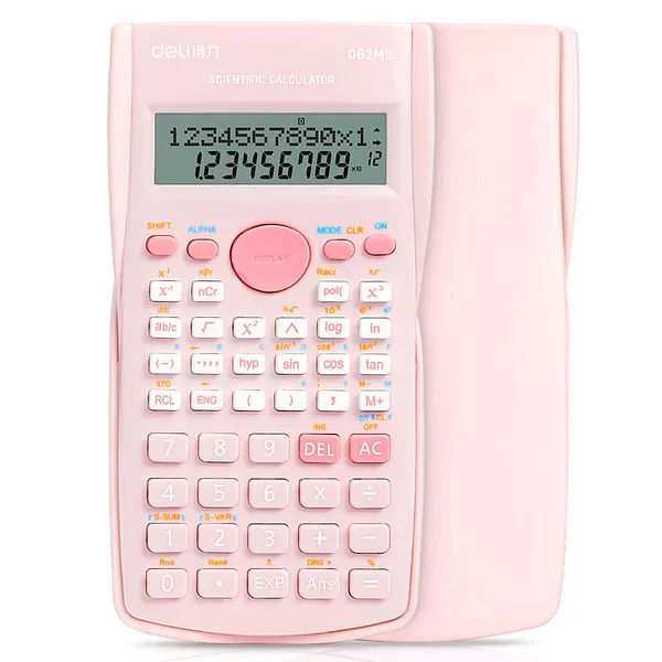 Calculadora Científica, 240 Funciones, Rosado