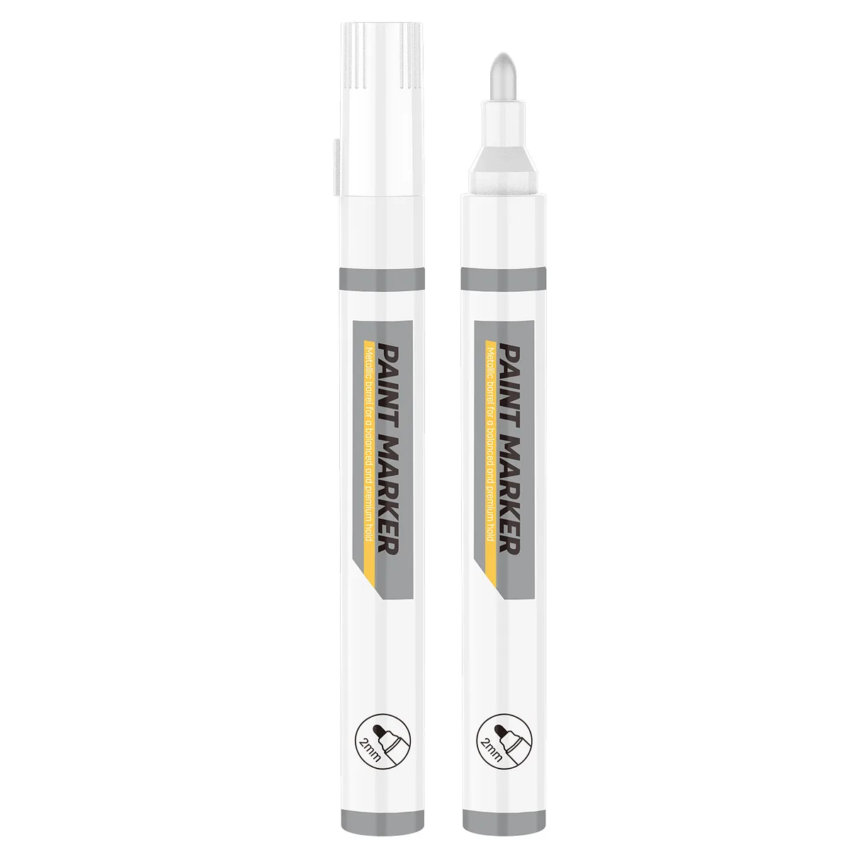 Marcador de Pintura 2 mm Paint Marker Blanco, Deli DL-YQ02-E1