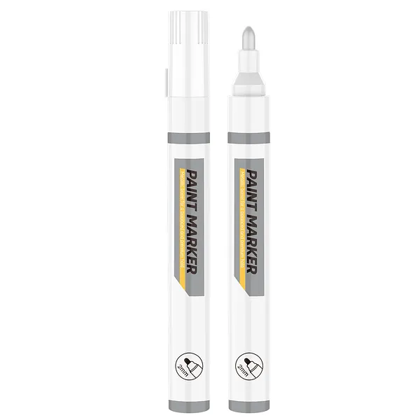 Marcador de Pintura 2 mm Paint Marker Blanco, Deli DL-YQ02-E1