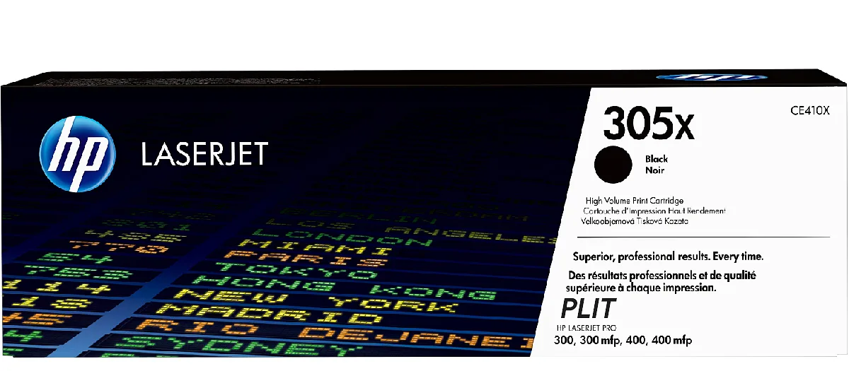 Original: Toner HP 305X (CE410X) Negro para Impresoras Color Laserjet M351A, M375nw, M451, M475