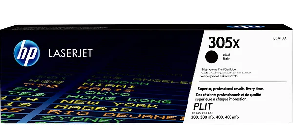 Original: Toner HP 305X (CE410X) Negro para Impresoras Color Laserjet M351A, M375nw, M451, M475