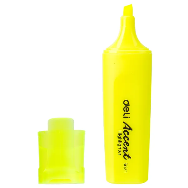 Resaltador Deli Accent S621,  Amarillo Neón
