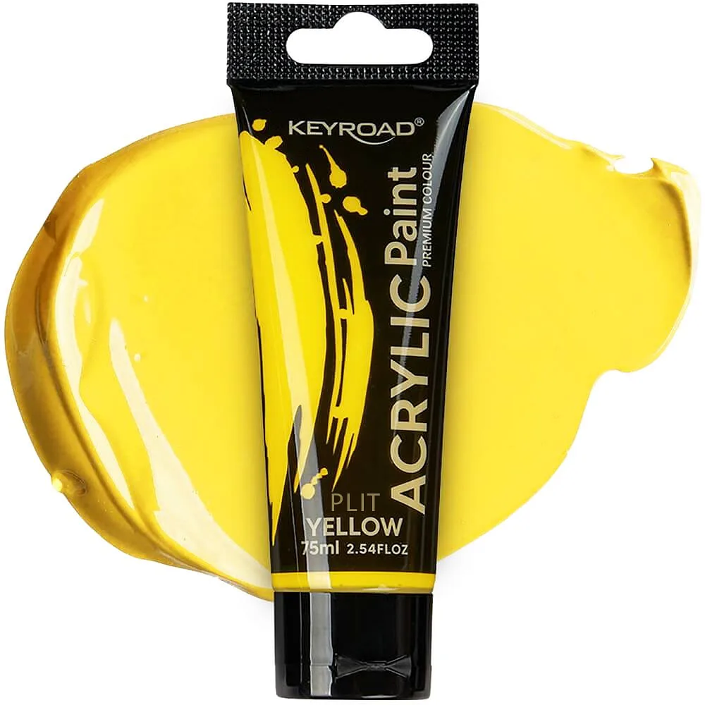 Pintura Acrílica Amarilla 75 ml - Keyroad KR-972205