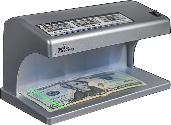 Lampara Detectora de Dinero Falso - Royal Sovereign RCD-1500