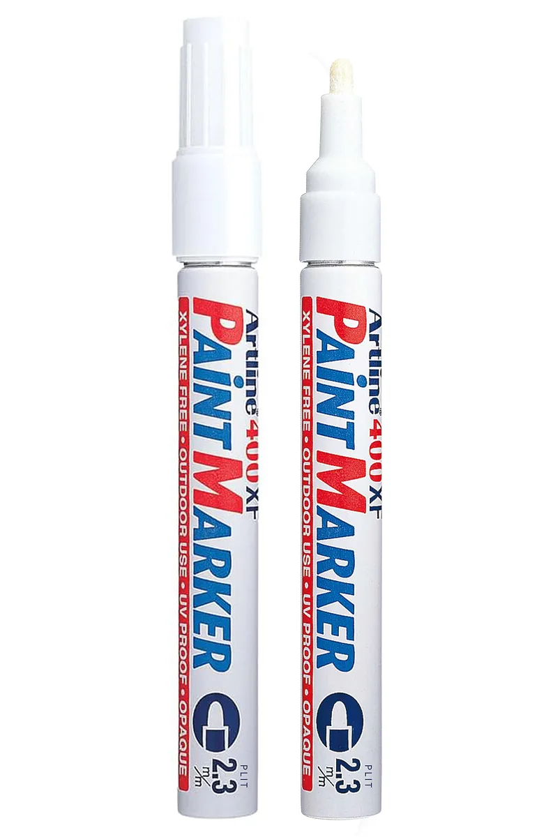 Marcador de Pintura 2.3 mm Paint Marker Artline 400XF, Blanco