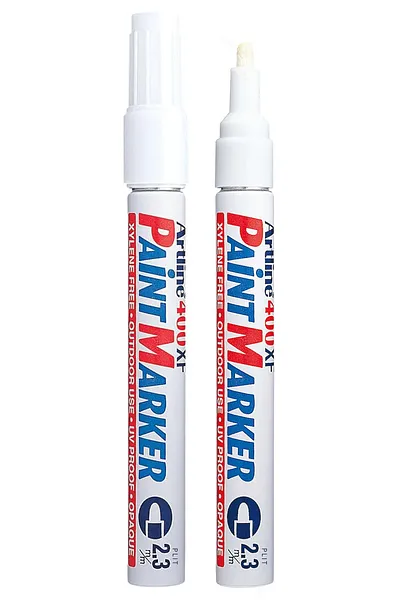 Marcador de Pintura 2.3 mm Paint Marker Artline 400XF, Blanco