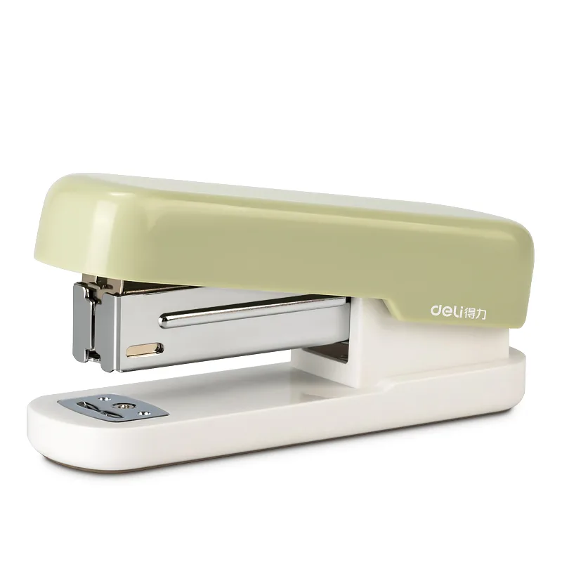 Grapadora Pequeña de Estilo Minimalista Verde, 20 Hojas