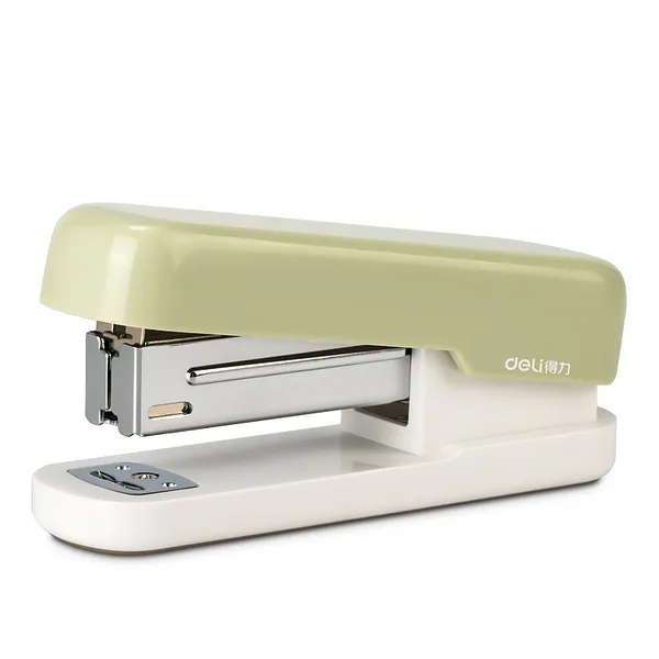 Grapadora Pequeña de Estilo Minimalista Verde, 20 Hojas
