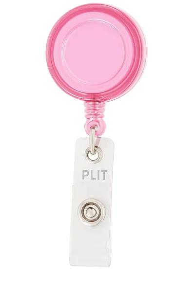 Cordon tipo YOYO Extendible para Porta Carnet, Rosado Translúcido - CONY NB209-MO