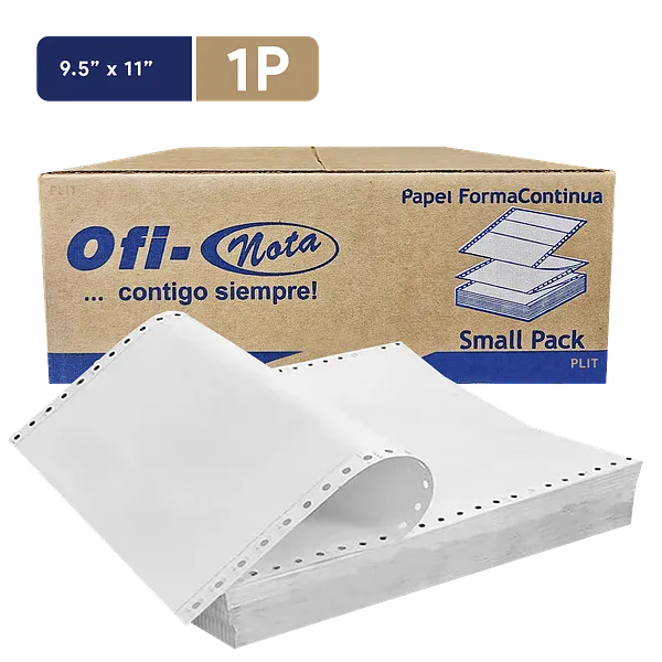 Papel Continuo OFINOTA 9.5" x 11" - 1 Parte