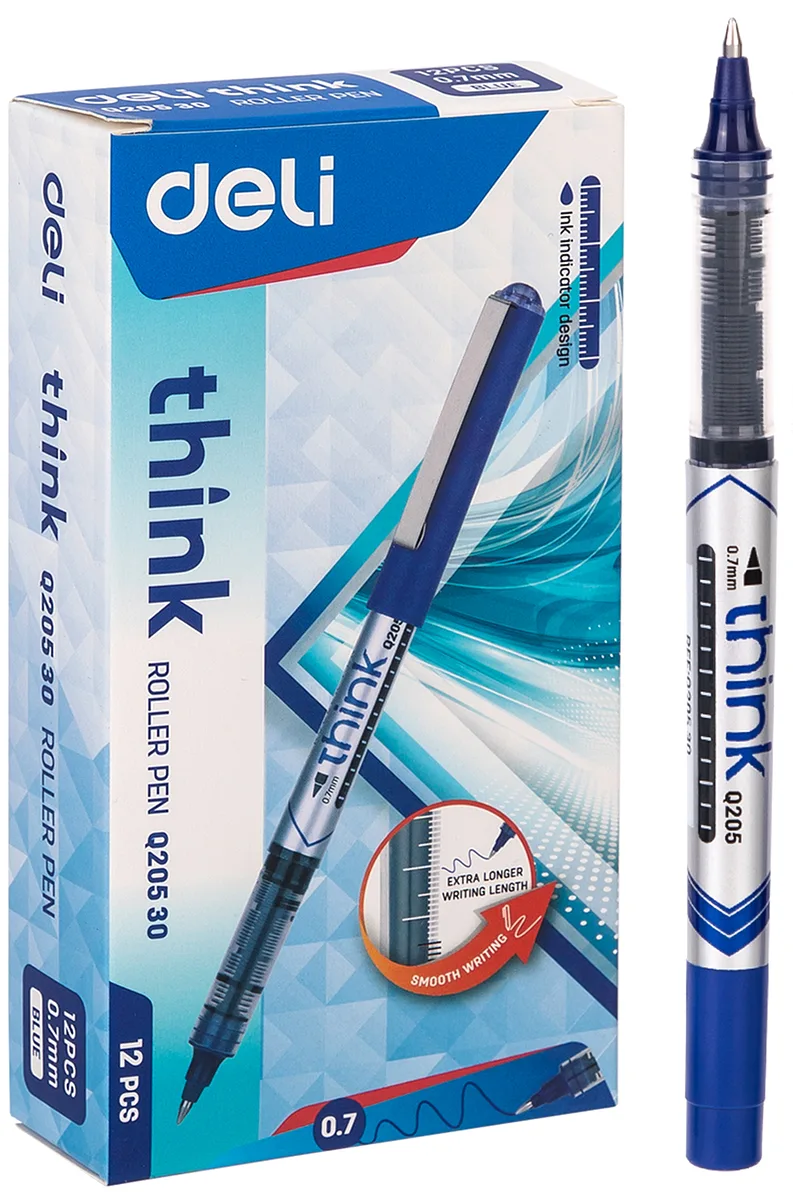 Felpa Roller Pen 0.7 mm, Azul - Deli Think Q20530