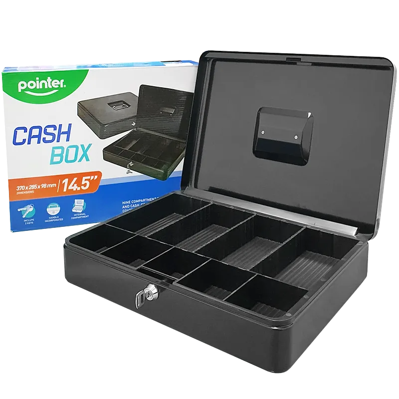 Caja Chica Metálica 14", Negro - Pointer YFC-33-P