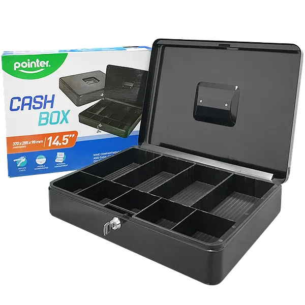 Caja Chica Metálica 14", Negro - Pointer YFC-33-P