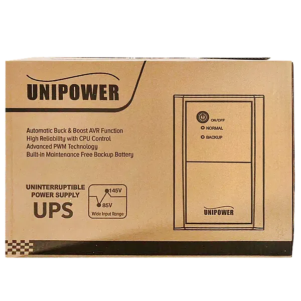 Protector de Voltaje UniPower UPS 1,200VA - 600W